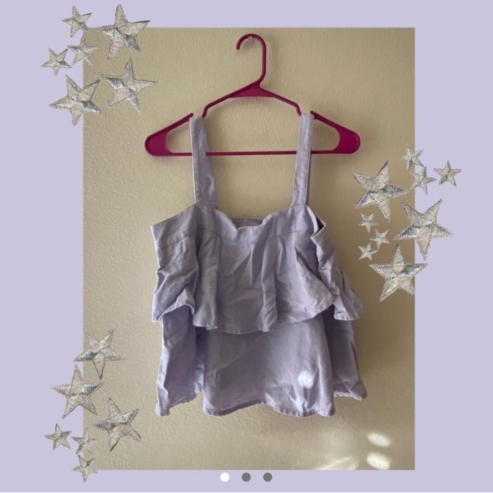 🎆 Breezy Linen Ruffle Top 🎆